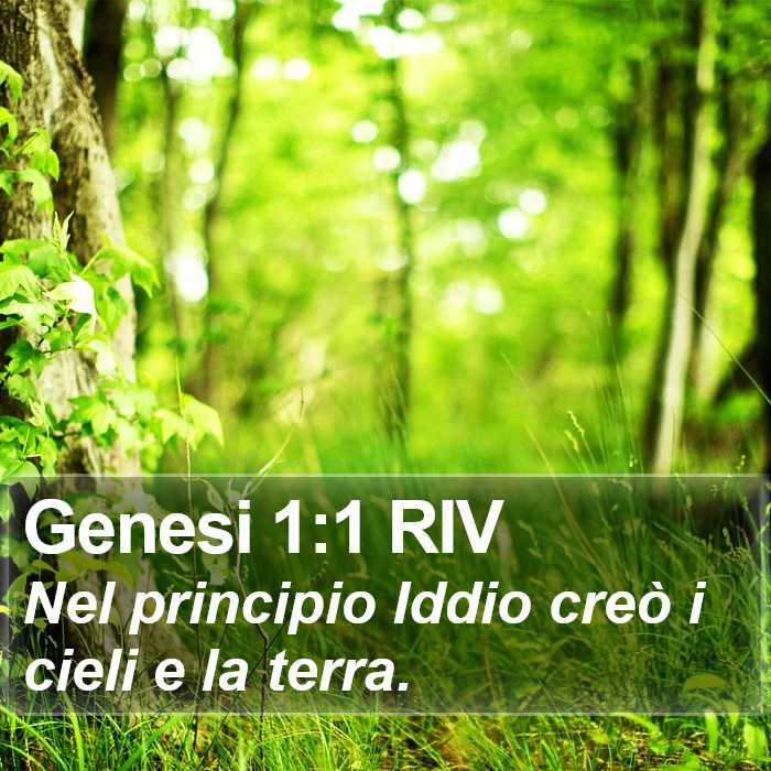 Genesi 1:1 RIV Bible Study