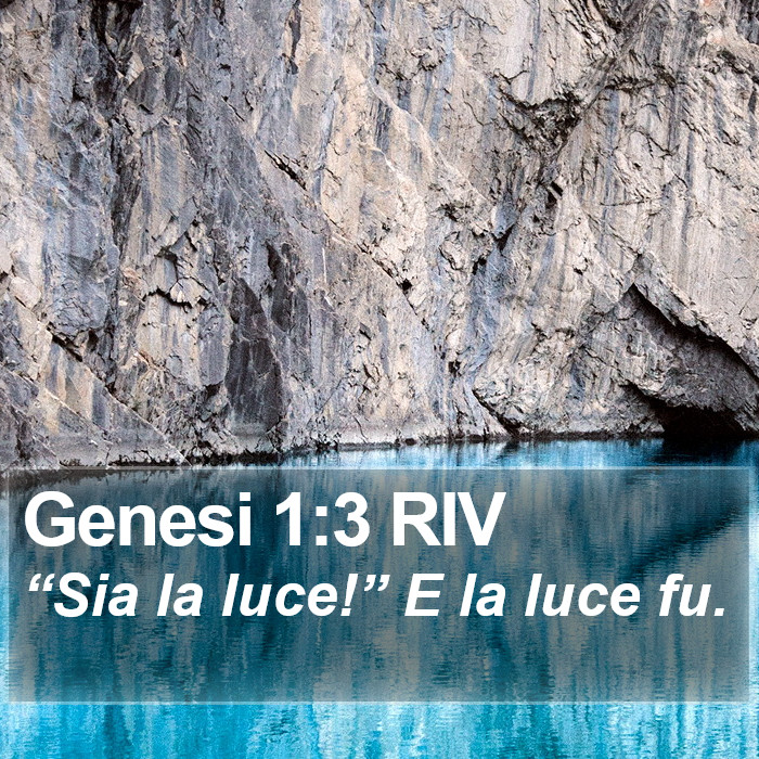 Genesi 1:3 RIV Bible Study