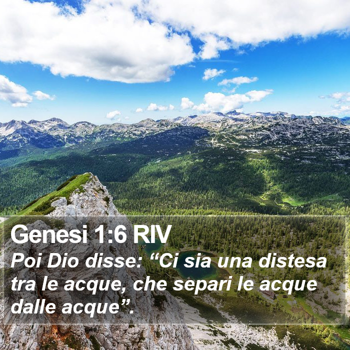 Genesi 1:6 RIV Bible Study