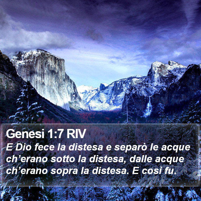 Genesi 1:7 RIV Bible Study