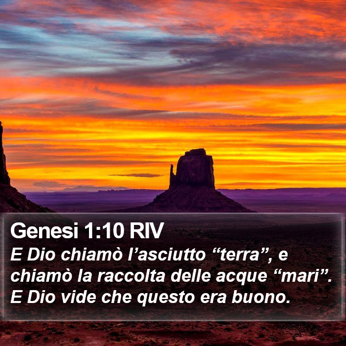 Genesi 1:10 RIV Bible Study