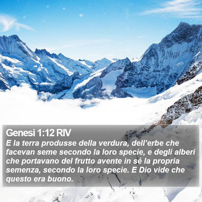 Genesi 1:12 RIV Bible Study