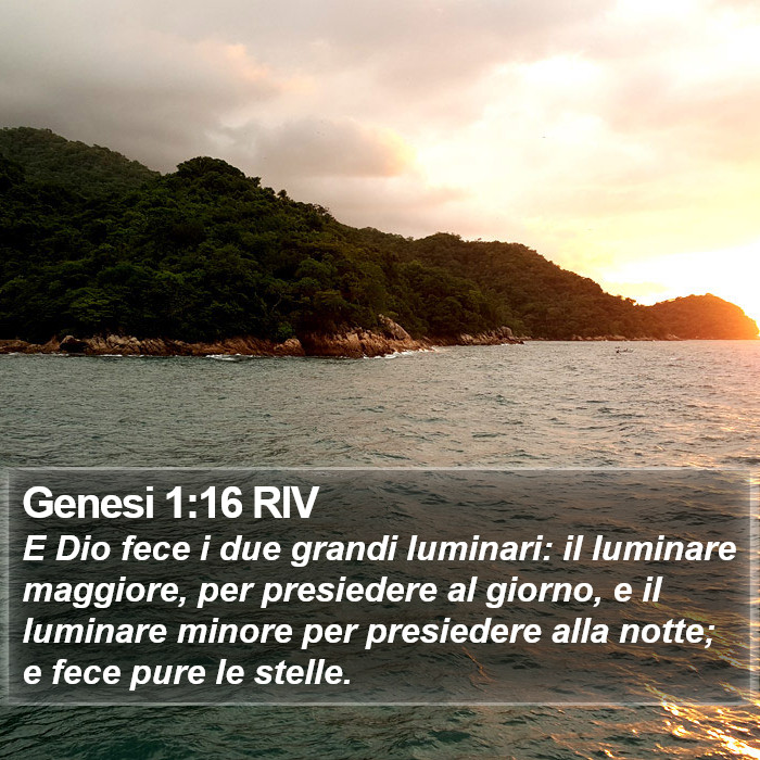 Genesi 1:16 RIV Bible Study