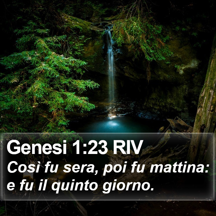 Genesi 1:23 RIV Bible Study