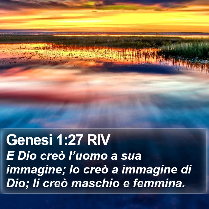 Genesi 1:27 RIV Bible Study