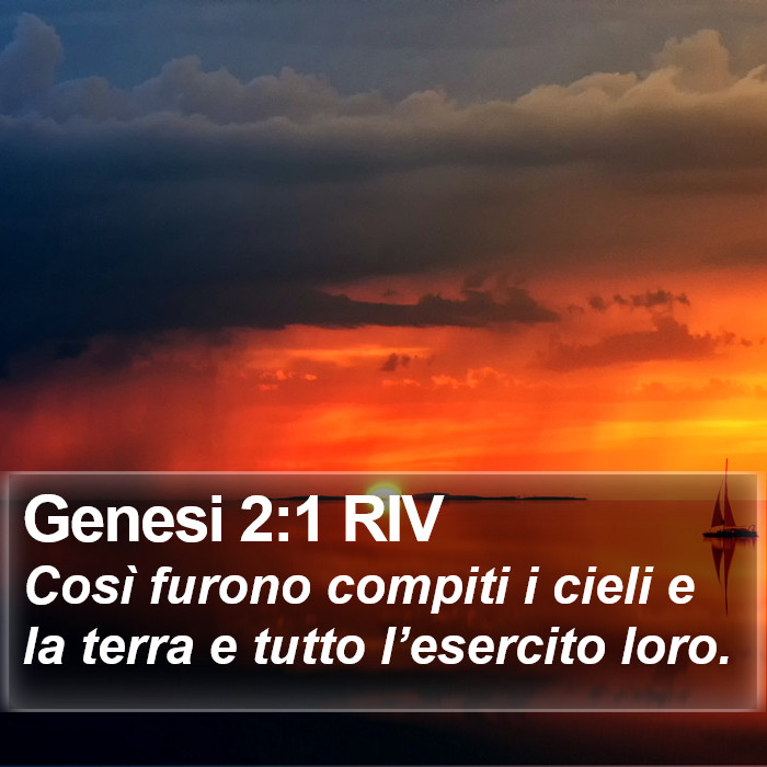 Genesi 2:1 RIV Bible Study