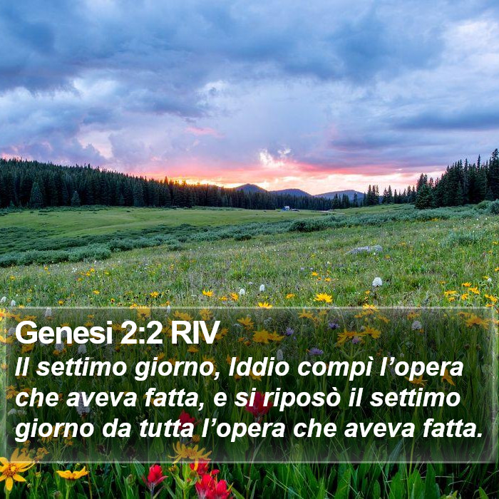 Genesi 2:2 RIV Bible Study