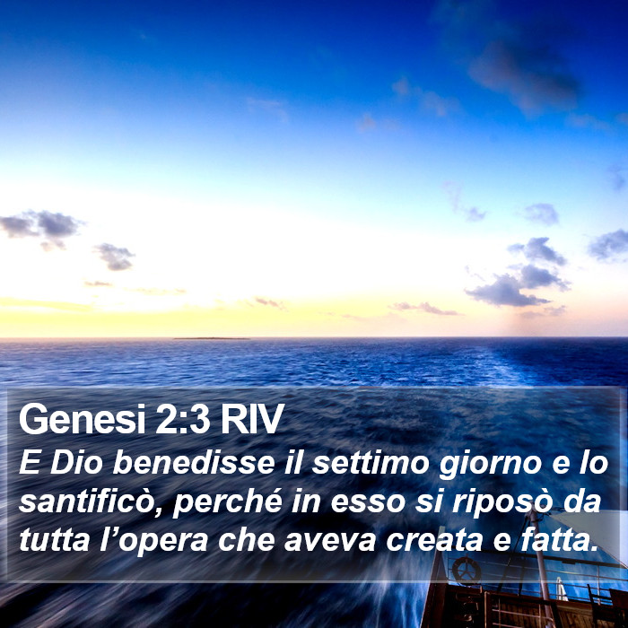 Genesi 2:3 RIV Bible Study