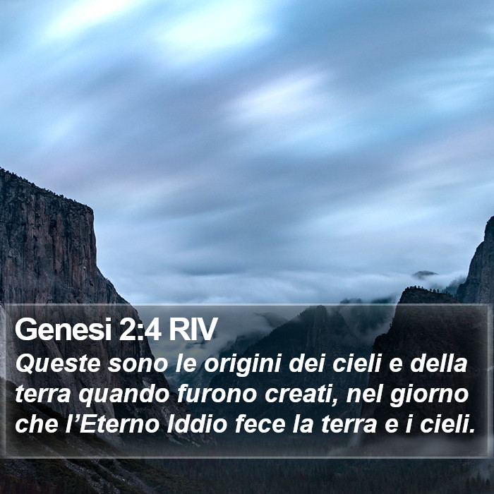 Genesi 2:4 RIV Bible Study