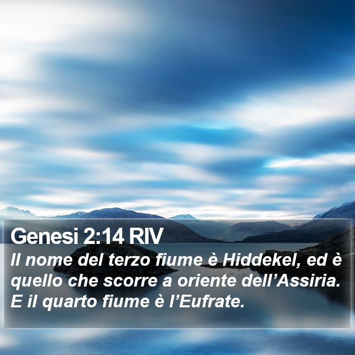 Genesi 2:14 RIV Bible Study