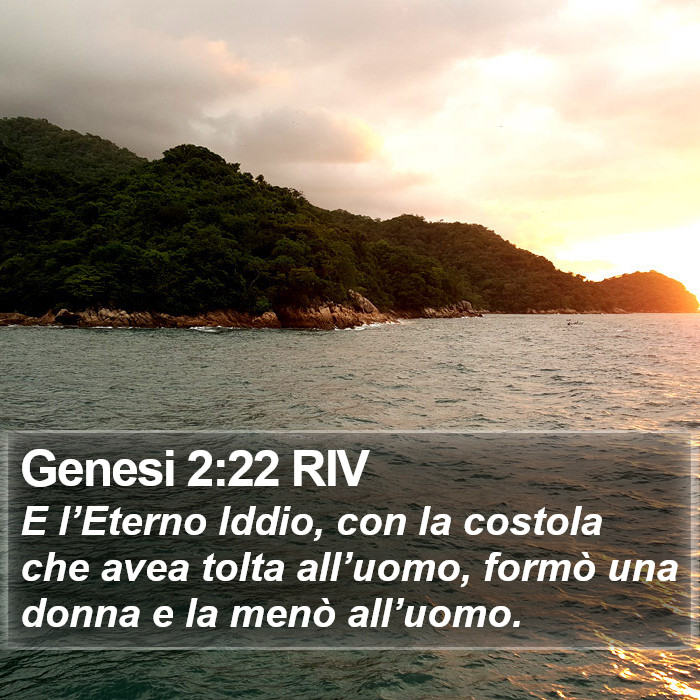 Genesi 2:22 RIV Bible Study