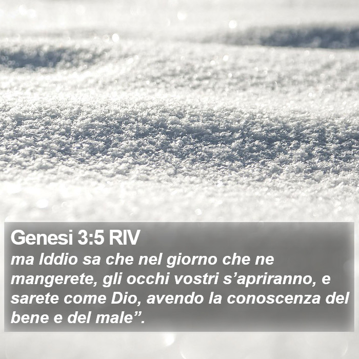 Genesi 3:5 RIV Bible Study