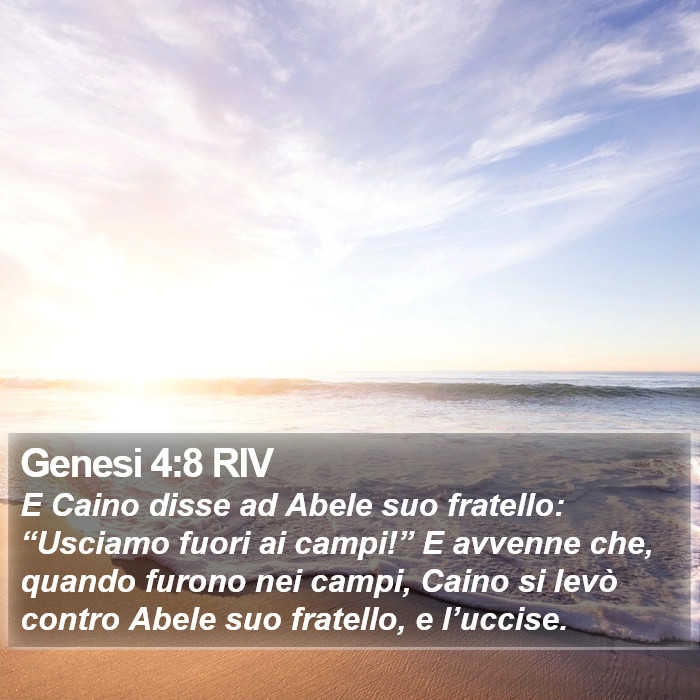 Genesi 4:8 RIV Bible Study