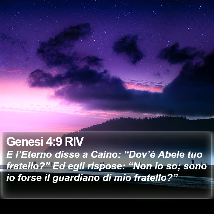 Genesi 4:9 RIV Bible Study