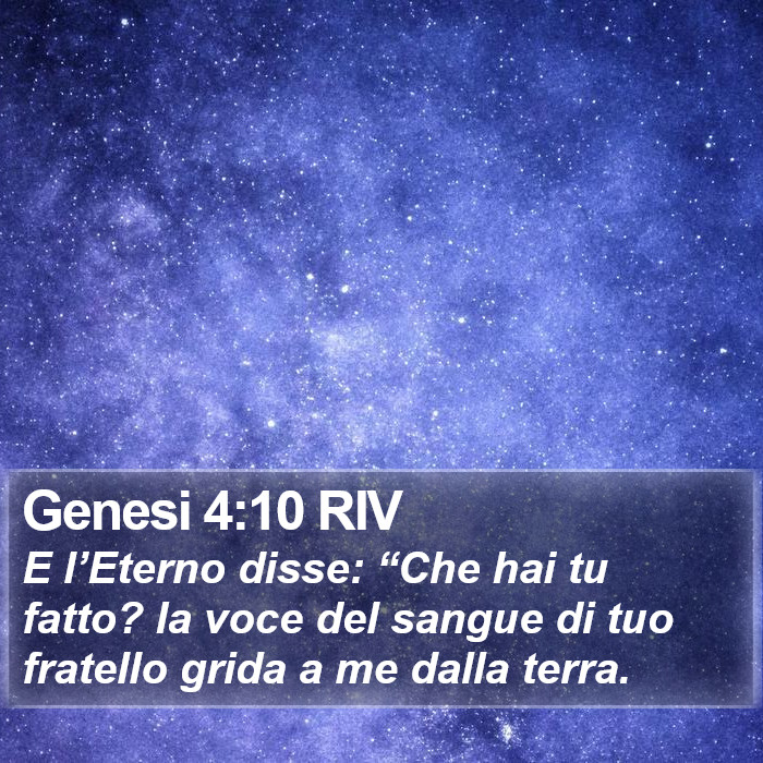 Genesi 4:10 RIV Bible Study