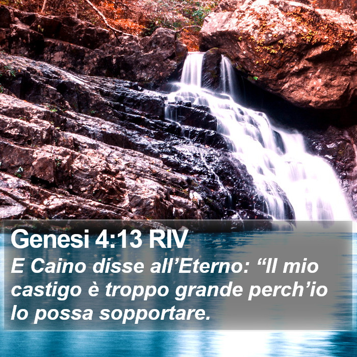 Genesi 4:13 RIV Bible Study