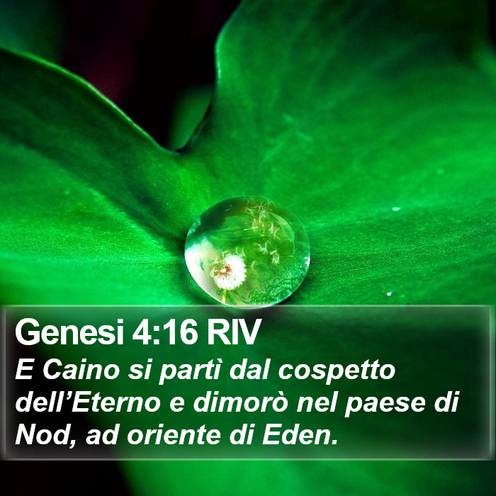 Genesi 4:16 RIV Bible Study