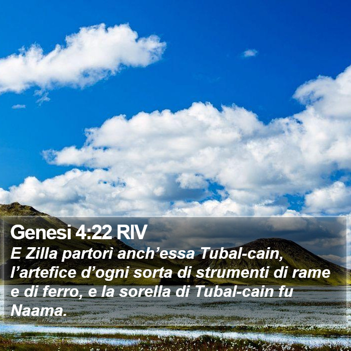 Genesi 4:22 RIV Bible Study