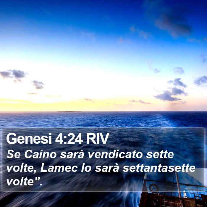 Genesi 4:24 RIV Bible Study