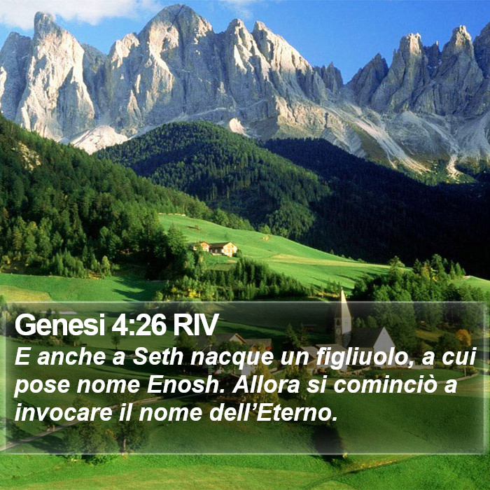 Genesi 4:26 RIV Bible Study