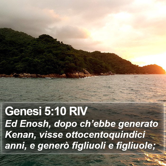 Genesi 5:10 RIV Bible Study