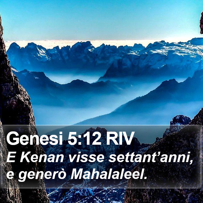 Genesi 5:12 RIV Bible Study