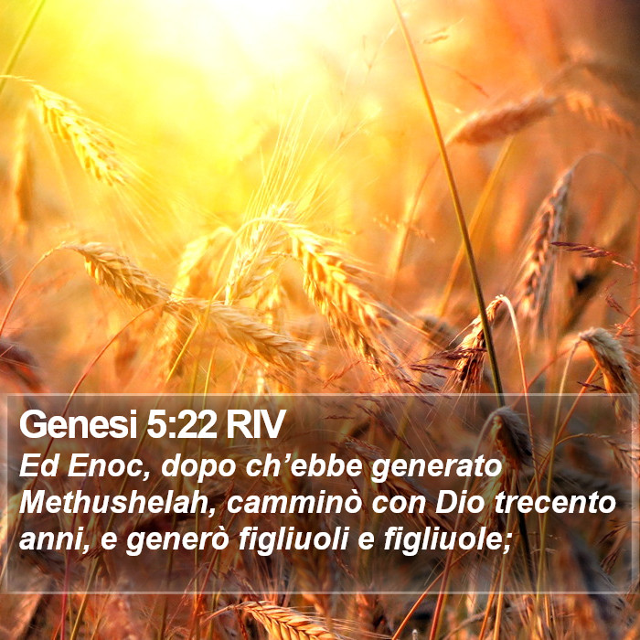 Genesi 5:22 RIV Bible Study