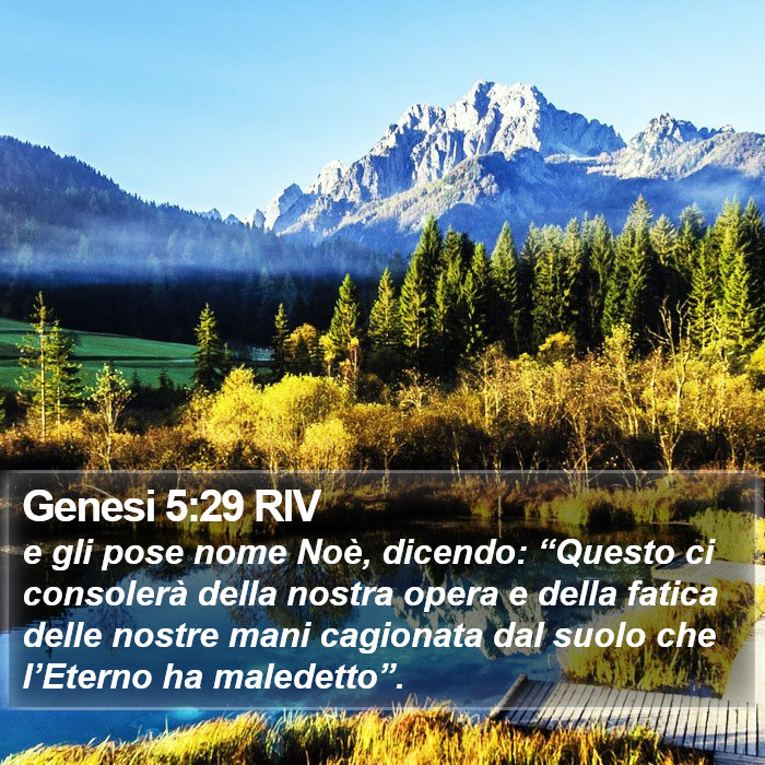 Genesi 5:29 RIV Bible Study
