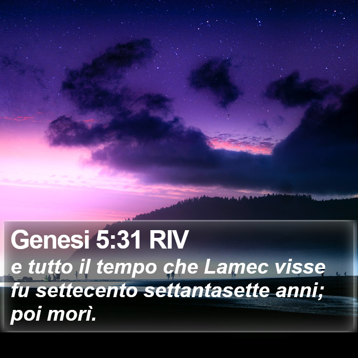 Genesi 5:31 RIV Bible Study
