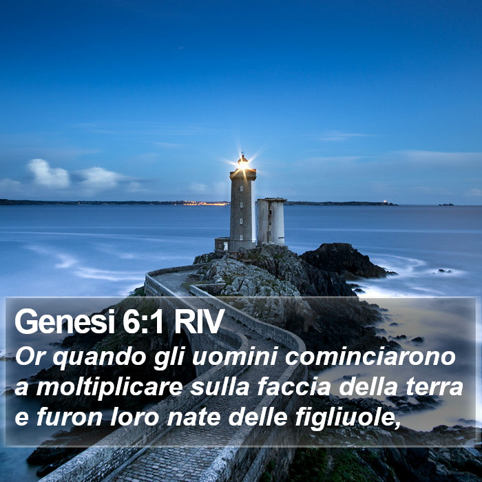 Genesi 6:1 RIV Bible Study