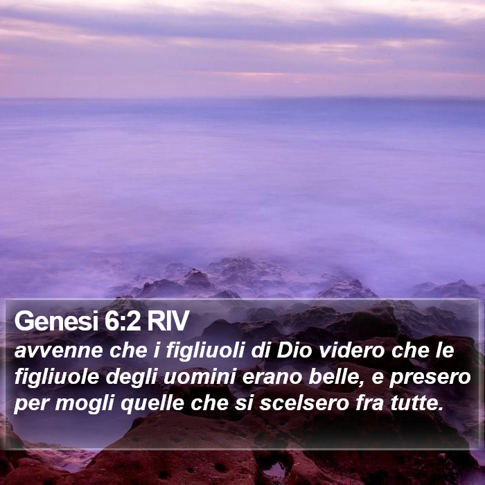 Genesi 6:2 RIV Bible Study