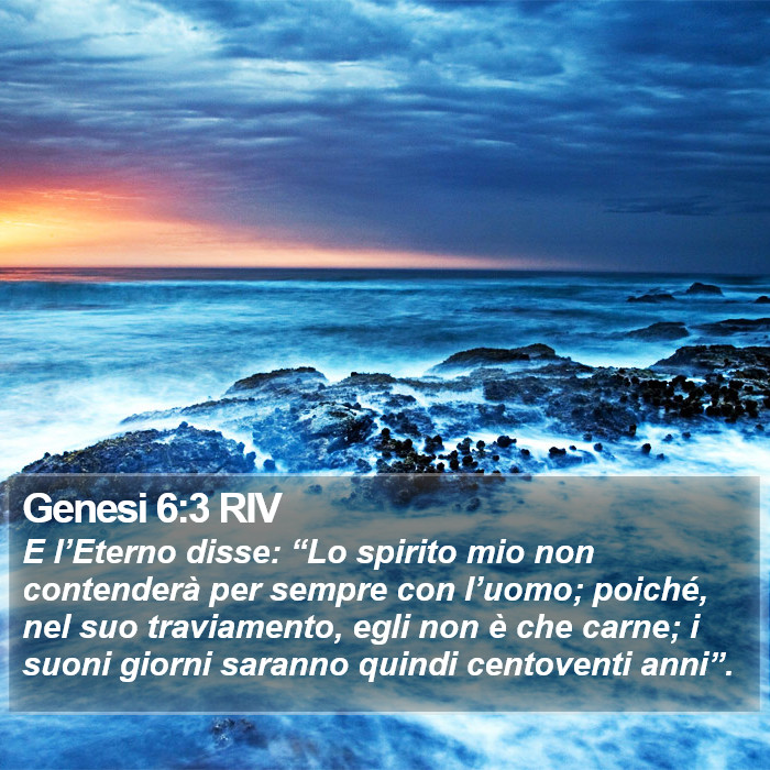 Genesi 6:3 RIV Bible Study