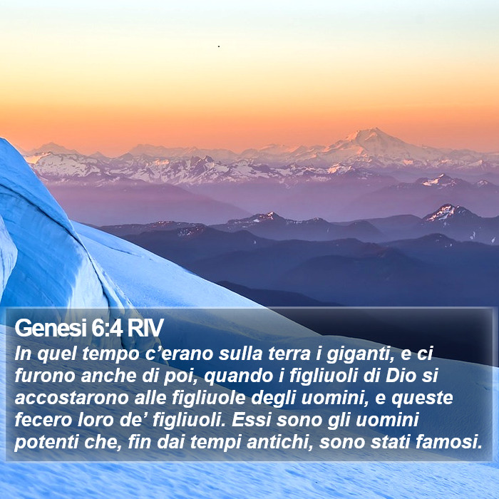 Genesi 6:4 RIV Bible Study