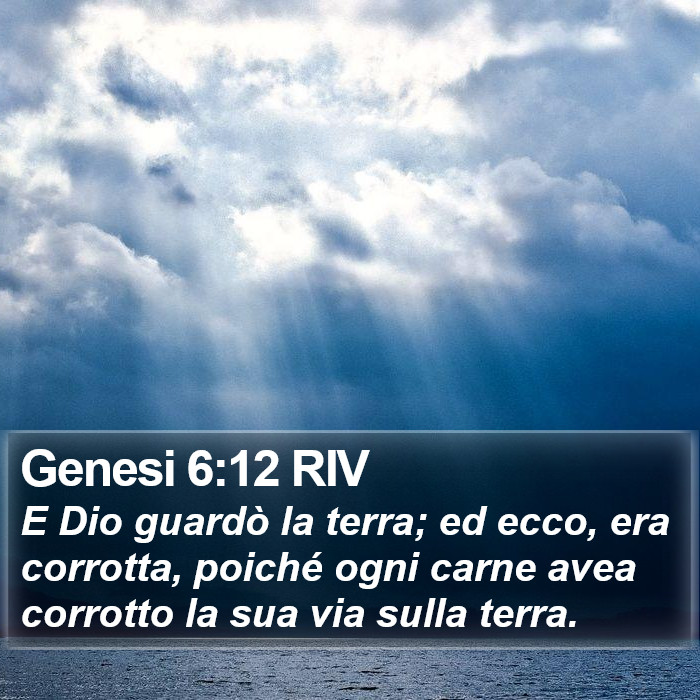 Genesi 6:12 RIV Bible Study