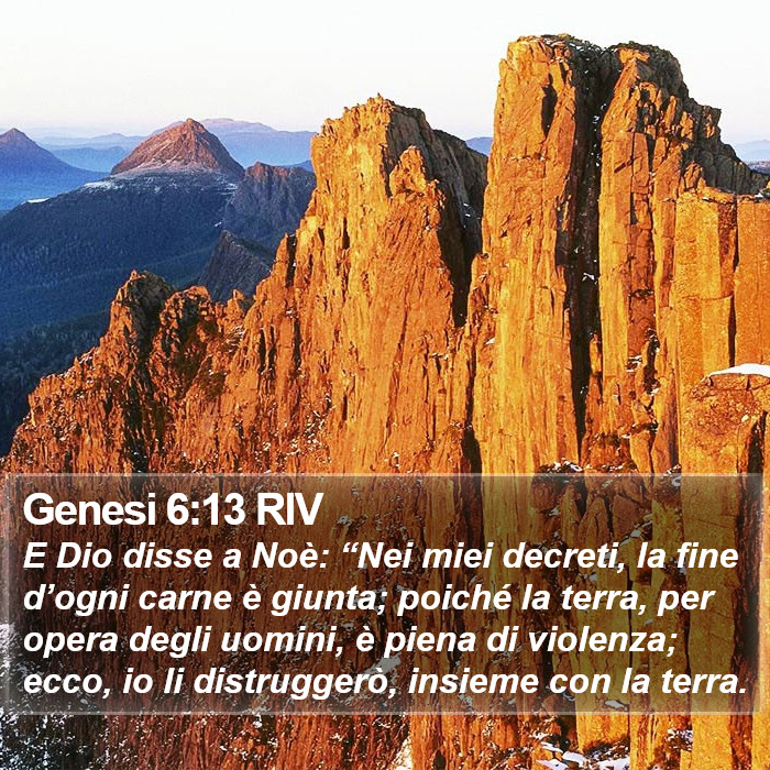 Genesi 6:13 RIV Bible Study