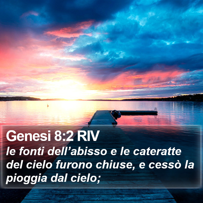 Genesi 8:2 RIV Bible Study