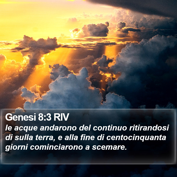 Genesi 8:3 RIV Bible Study