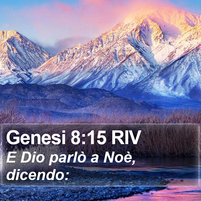 Genesi 8:15 RIV Bible Study