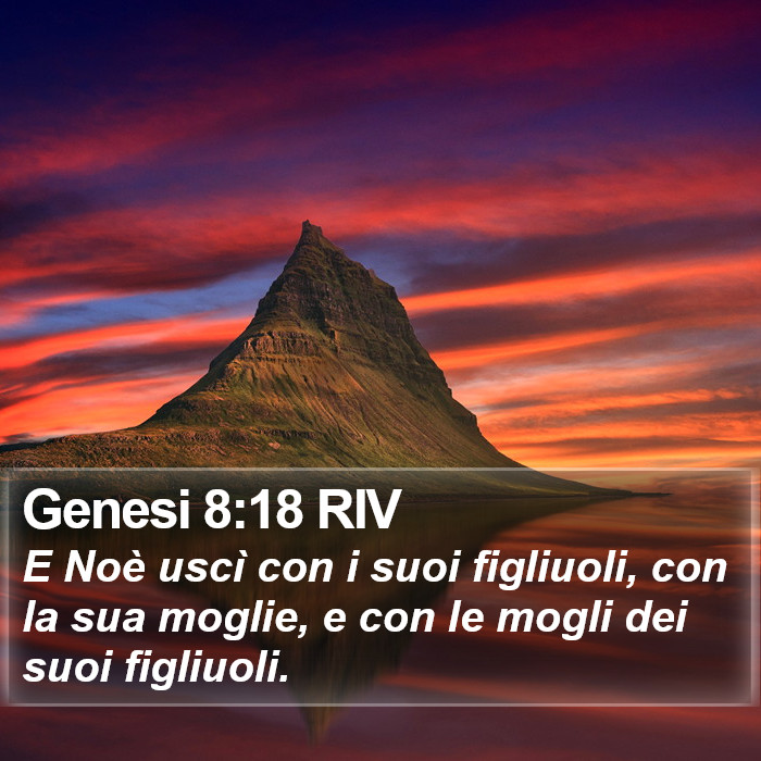 Genesi 8:18 RIV Bible Study