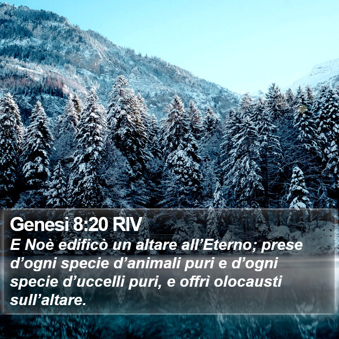 Genesi 8:20 RIV Bible Study