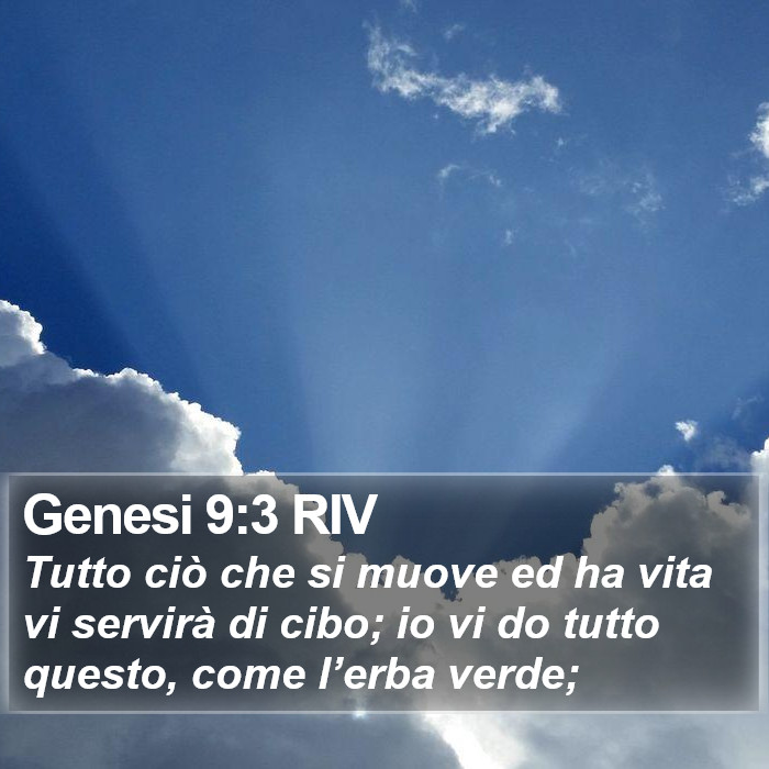 Genesi 9:3 RIV Bible Study