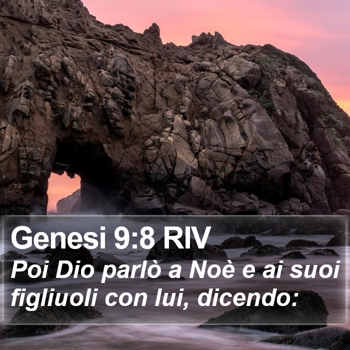 Genesi 9:8 RIV Bible Study