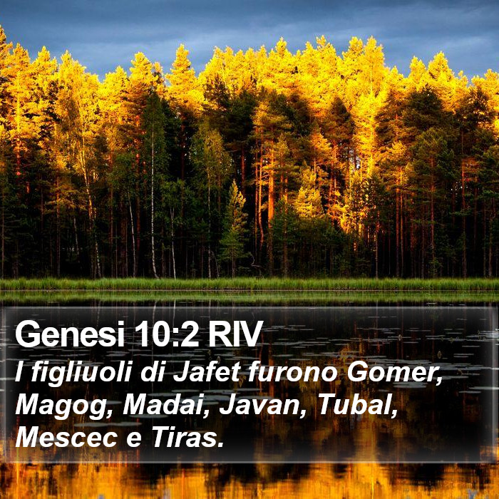 Genesi 10:2 RIV Bible Study