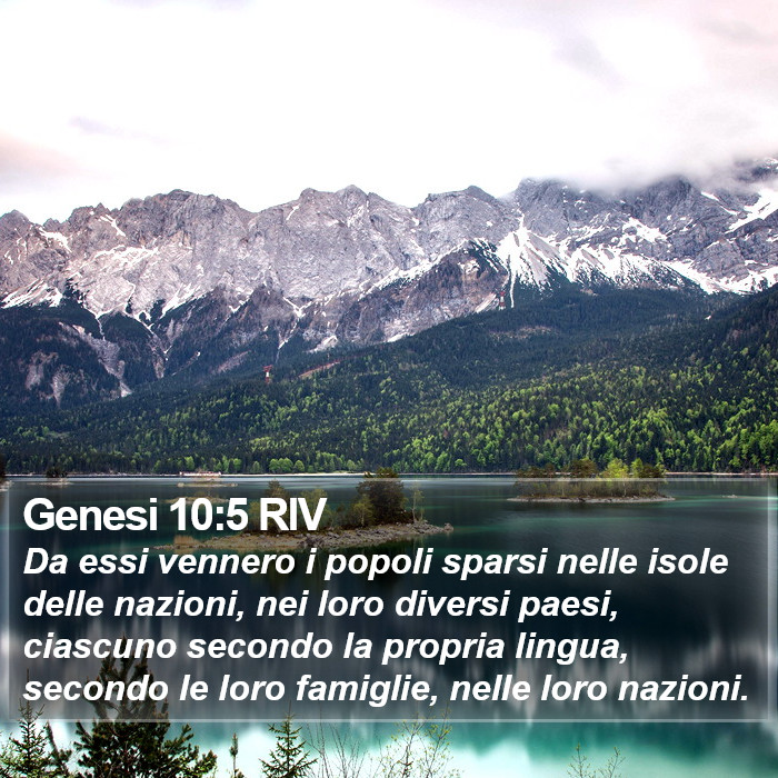 Genesi 10:5 RIV Bible Study