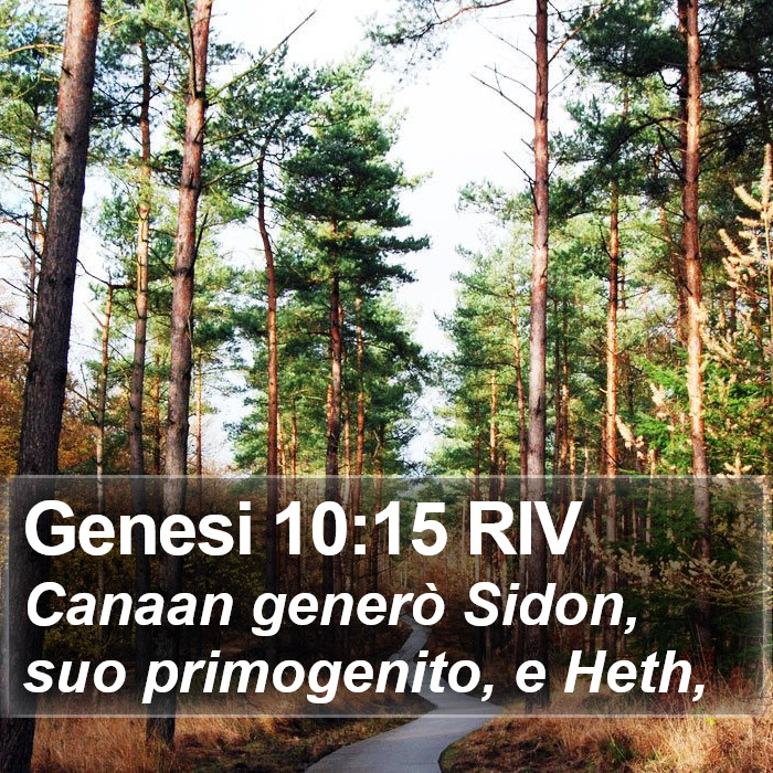 Genesi 10:15 RIV Bible Study