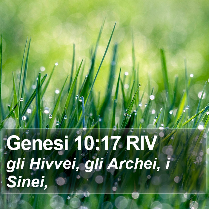 Genesi 10:17 RIV Bible Study