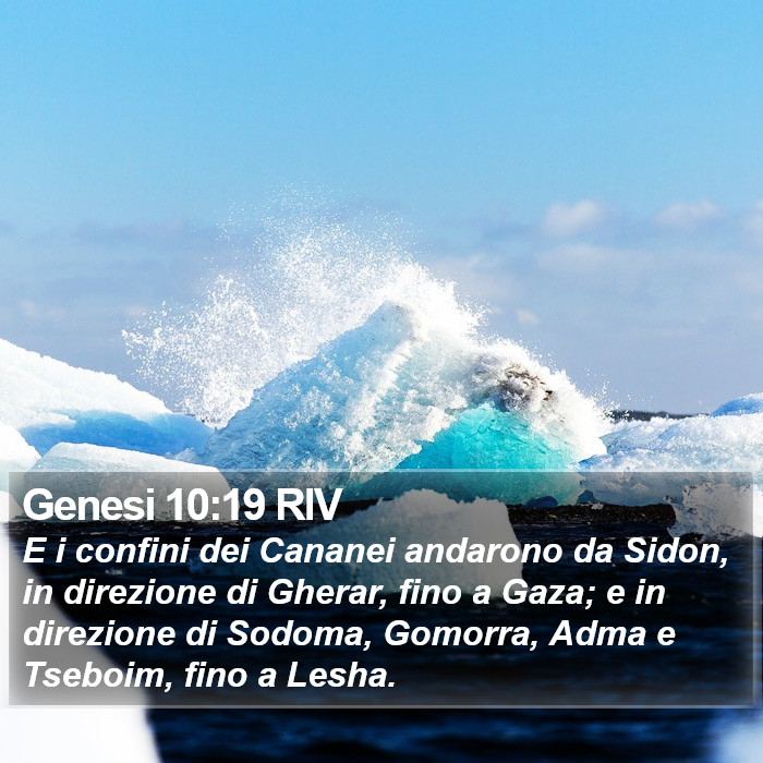 Genesi 10:19 RIV Bible Study
