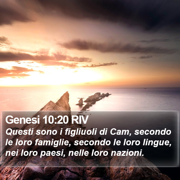Genesi 10:20 RIV Bible Study