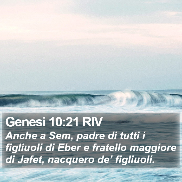 Genesi 10:21 RIV Bible Study