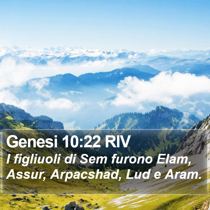Genesi 10:22 RIV Bible Study